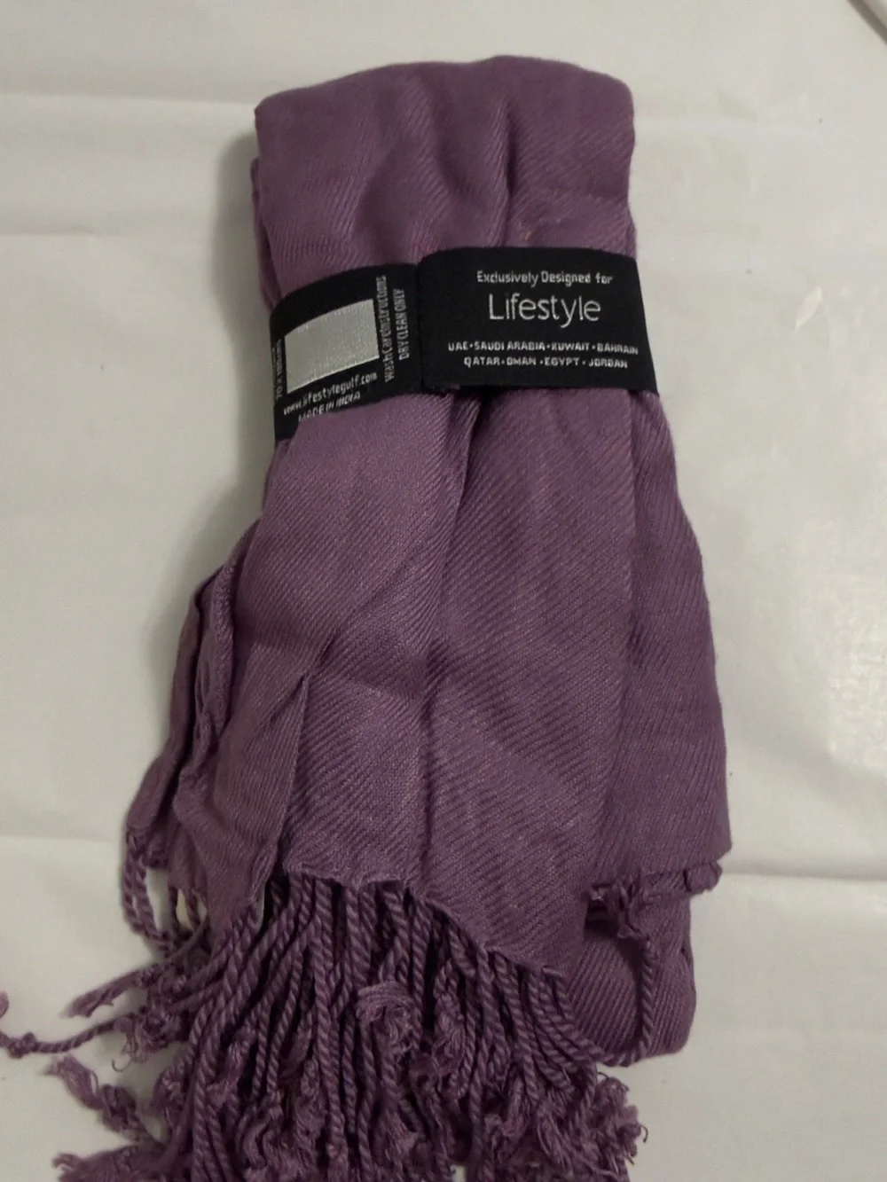 Adore Lavender Pashmina Style Shawl
